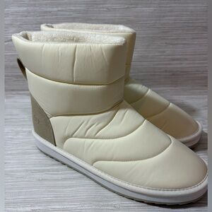 🆕 LANDS END WOMENS 10 ✨ Cream Winter Boots NWT